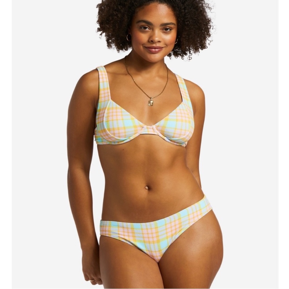 π₯π₯BILLABONG - CHECK PLEASE EMMA UNDERWIRE LOWRIDER BIKINI SETπ₯π₯ - Picture 9 of 10